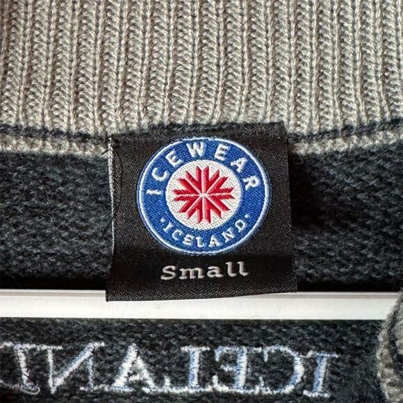 Ice Wear Icelandic Zip Sweater S Gray Arctic Explorer Club Emblem collegiate - Picture 6 of 13